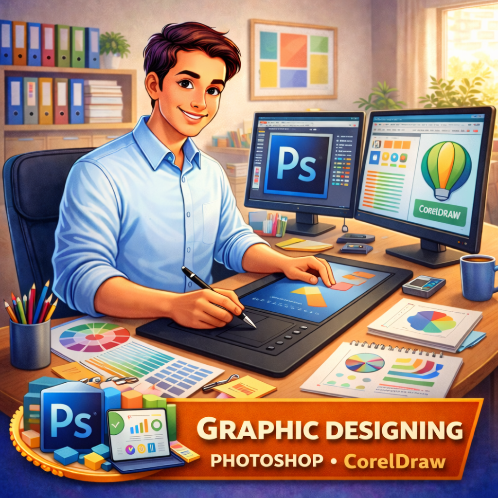 Graphic Designing (Photoshop, CorelDRAW)